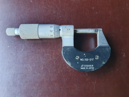 Mitutoyo mikrometer mm - mikrometer, 0-25